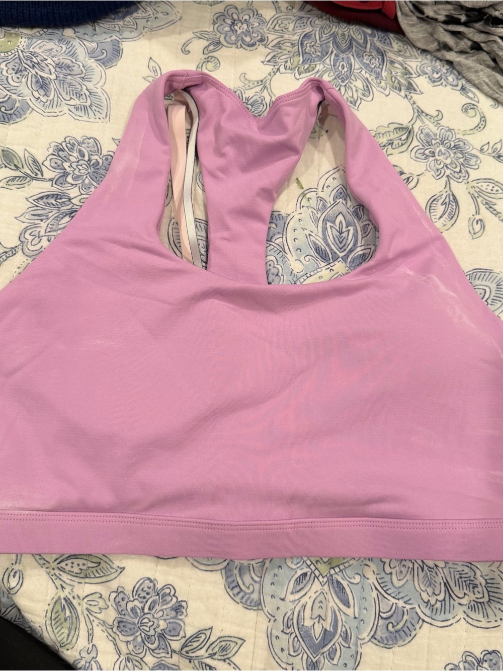 Fabletics Lilac Racerback Sports Bra